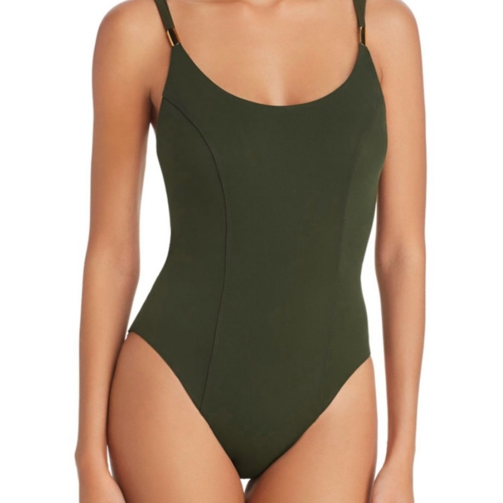 Amoressa Solid Diana One-Piece Swimsuit